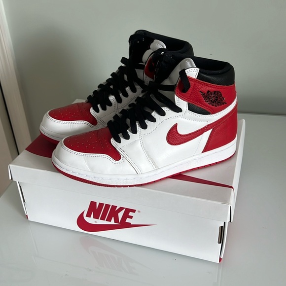 Nike Air Jordan 1 - Retro High OG University Red / White 7.5M/9W - Picture 1 of 5